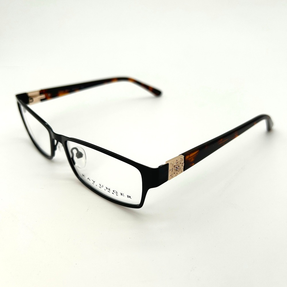 Womens Eyeglasses Frames Kay Unger K188 Size 56-16-145 Black Tortoise NEW